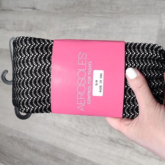 Aerosoles control top pattern tights s/m - Picture 4 of 5